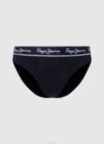 negro panty clásico con logo estampado Pepe Jeans 06X4550 mujer