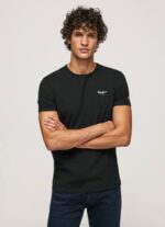 negro playera con logo estampado Pepe Jeans 06X41012 hombres