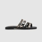 negro sandalias irma multitiras de piel Pepe Jeans 06X4663 mujer