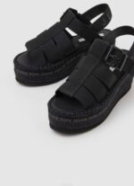 negro sandalias witney con cuña soleada Pepe Jeans 06X4647 mujer - Imagen 3