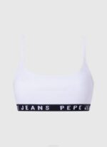 negro sujetador triangular de algodón Pepe Jeans 06X4538 mujer - Imagen 4