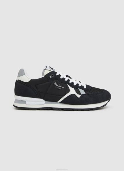 negro zapatillas brit combinadas Pepe Jeans 06X41200 hombres