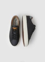negro zapatillas yogi originales de piel Pepe Jeans 06X41183 hombres - Imagen 2
