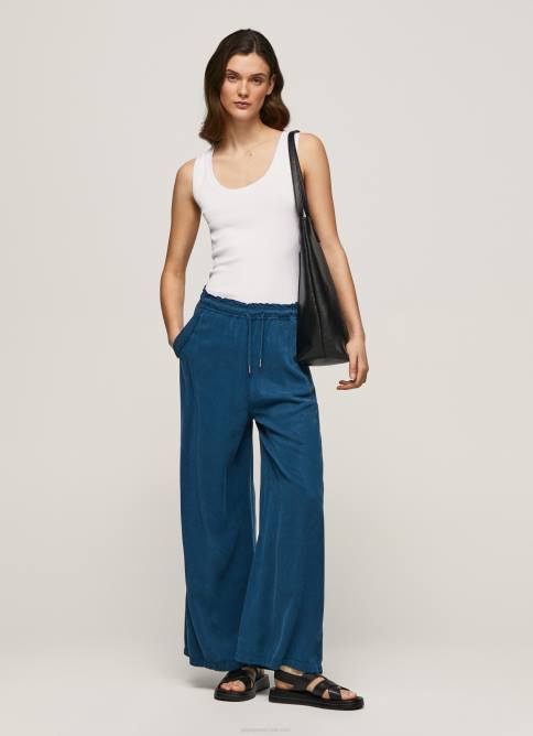 oceano_pantalones_paper_bag_anchos_pepe_jeans_06x4302_mujer.jpg océano pantalones paper bag anchos Pepe Jeans 06X4302 mujer - Imagen 1