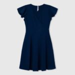 océano vestido de crepe con escote cruzado Pepe Jeans 06X41373 chica