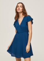 océano vestido patrizia con cuello cruzado Pepe Jeans 06X4197 mujer - Imagen 2