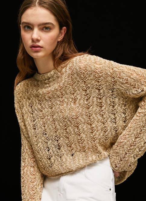 piedra_cardigan_corto_de_punto_calado_pepe_jeans_06x4233_mujer.jpg piedra cárdigan corto de punto calado Pepe Jeans 06X4233 mujer - Imagen 1