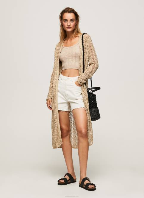 piedra_cardigan_largo_calado_pepe_jeans_06x4234_mujer.jpg piedra cárdigan largo calado Pepe Jeans 06X4234 mujer - Imagen 1