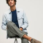 piedra oscura zapatillas turisticas de piel clac Pepe Jeans 06X41247 hombres
