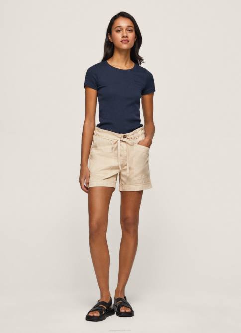 piedra_pantalones_cortos_con_cintura_ajustable_pepe_jeans_06x4525_mujer.jpg piedra pantalones cortos con cintura ajustable Pepe Jeans 06X4525 mujer - Imagen 1