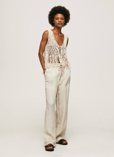 piedra_pantalones_palazzo_de_lino_pepe_jeans_06x4301_mujer.jpg piedra pantalones palazzo de lino Pepe Jeans 06X4301 mujer - Imagen 1