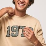 piedra suéter con logo 1973 Pepe Jeans 06X4889 hombres