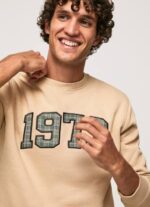 piedra suéter con logo 1973 Pepe Jeans 06X4889 hombres