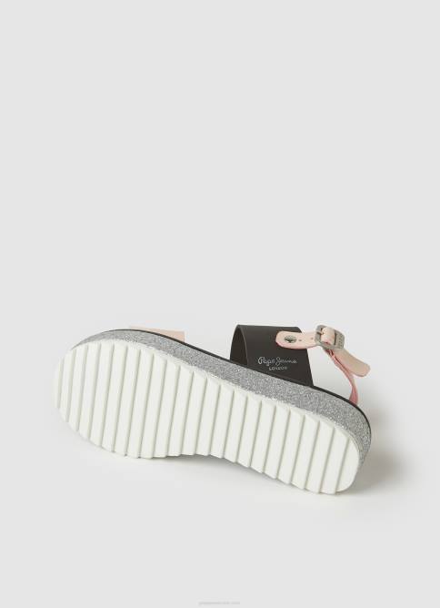 rosa malva sandalias con plataforma alexa rouse Pepe Jeans 06X41338 chica - Imagen 5