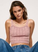 rosa nublado top tejido con tirantes Pepe Jeans 06X4247 mujer