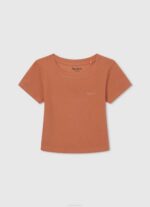 Rosa suave playera con logo brillante Pepe Jeans 06X41464 chica - Imagen 5