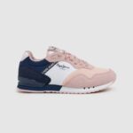 Rosa suave zapatillas deportivas básicas london Pepe Jeans 06X41318 chica