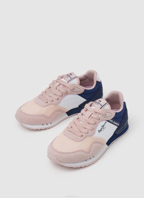 Rosa suave zapatillas deportivas básicas london Pepe Jeans 06X41318 chica - Imagen 3