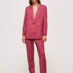 rubor oscuro pantalones chinos fluidos Pepe Jeans 06X4296 mujer