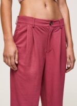rubor oscuro pantalones chinos fluidos Pepe Jeans 06X4296 mujer - Imagen 3