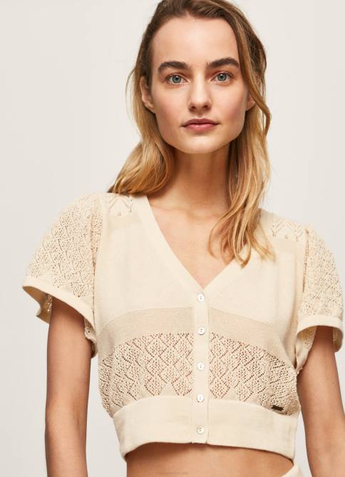 suero_de_la_leche_cardigan_de_punto_fino_calado_pepe_jeans_06x4265_mujer.jpg suero de la leche cárdigan de punto fino calado Pepe Jeans 06X4265 mujer - Imagen 1