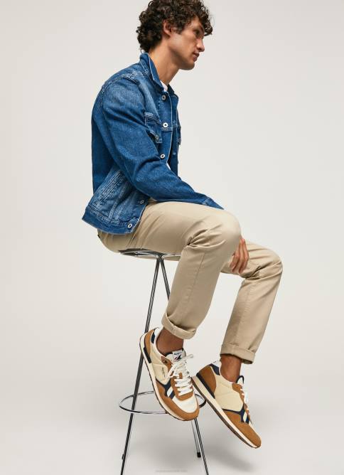 tabaco_zapatillas_brit_combinadas_pepe_jeans_06x41179_hombres.jpg tabaco zapatillas brit combinadas Pepe Jeans 06X41179 hombres - Imagen 1
