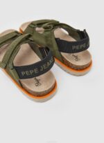 verde caqui sandalias anatómicas berlin saturday Pepe Jeans 06X41551 chico - Imagen 4