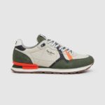 verde caqui zapatillas brit combinadas Pepe Jeans 06X41185 hombres
