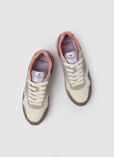 vino en polvo zapatillas london mad running Pepe Jeans 06X4622 mujer - Imagen 2